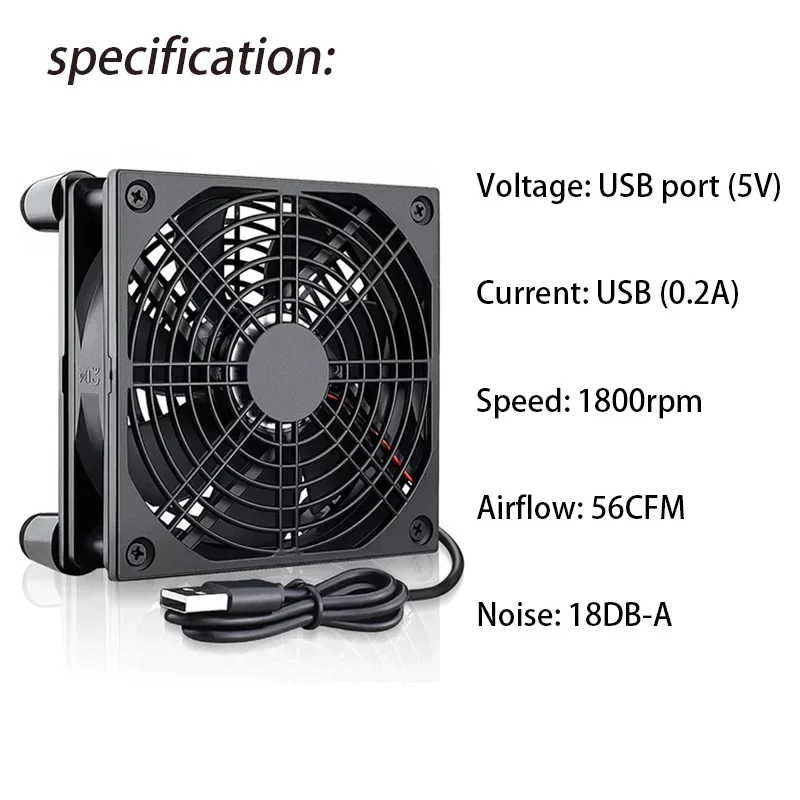 Router Cooling Fan High Airflo - Diy Electronics Box ulasan dan harga