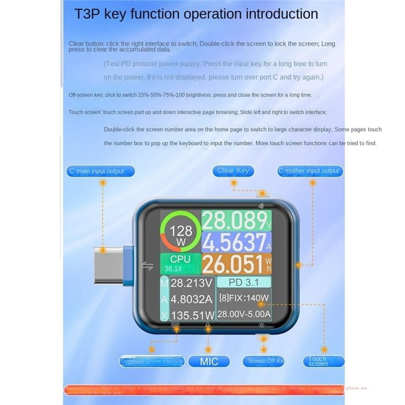 AFOURT-T3P Touch Control USB P - Logic Analyzer Usb ulasan dan harga