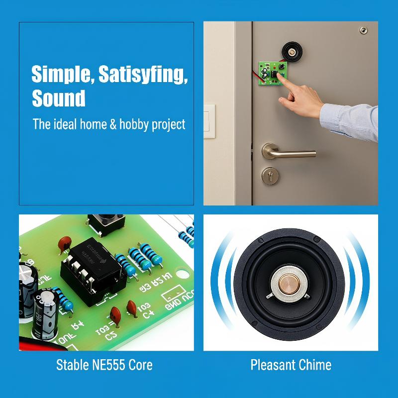 NE555 Doorbell DIY Soldering P - Diy Electronics Project Kit ulasan dan harga