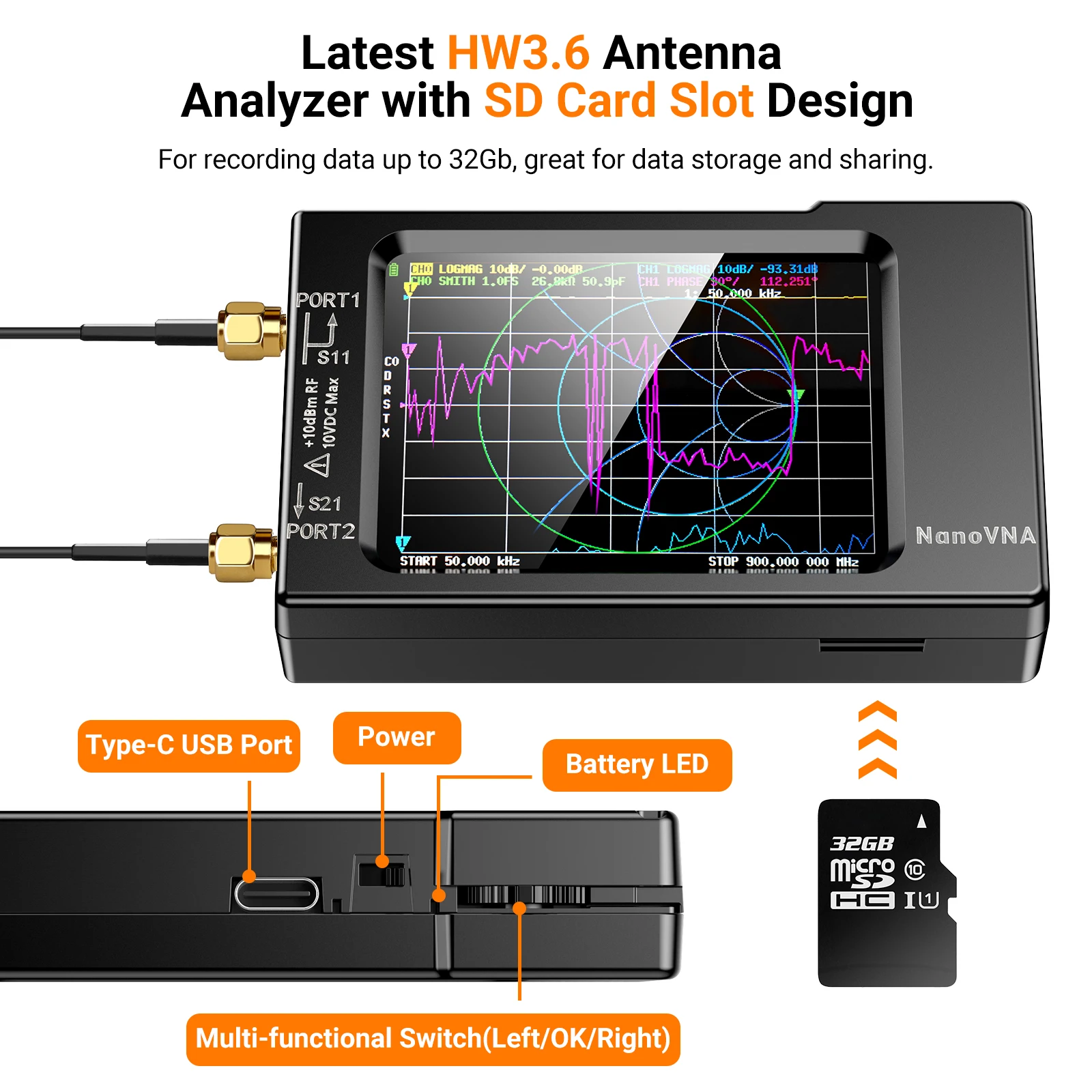 NanoVNA-H Vector Network Anten - Logic Analyzer Usb ulasan dan harga