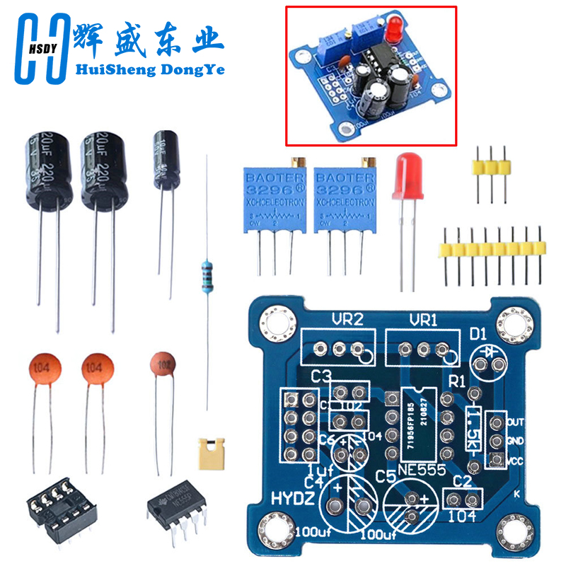NE555 Pulse Generator Pulse St - Diy Audio Electronics Kit ulasan dan harga